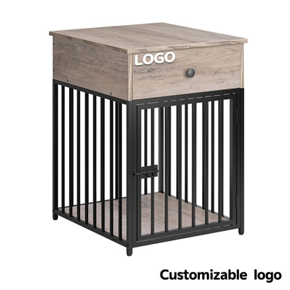 New Age Dog Crate Decorative Metal Kennels Large Dog Cages With Drawer Furniture Dog Wooden Houses