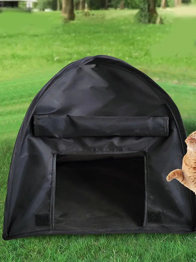 the BLACK DIAMOND DONE -Dog Sun Protection Tent, Pet Tent Outdoor Sun Protection, Cat and Dog Tent, Dog/Cat Fence Foldable Tent House for Puppies/Kittens