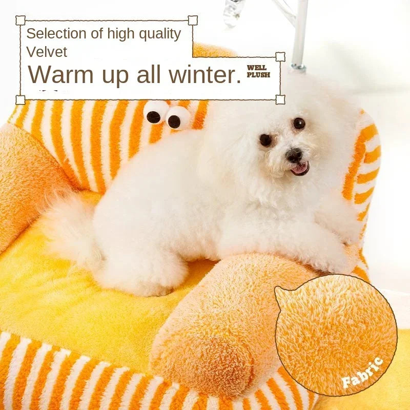 Kennel Universal in All Seasons Small and Medium-sized Dogs Removable and Washable Dog Bed Small Teddy Sofa Pet Accessories