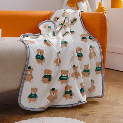 Pet Blanket Soft Flannel Dog Blanket Warm Comfortable Pet Bed Sheet Mat Cartoon Cute Cat Dog Sleeping Blanket Pet Supplies