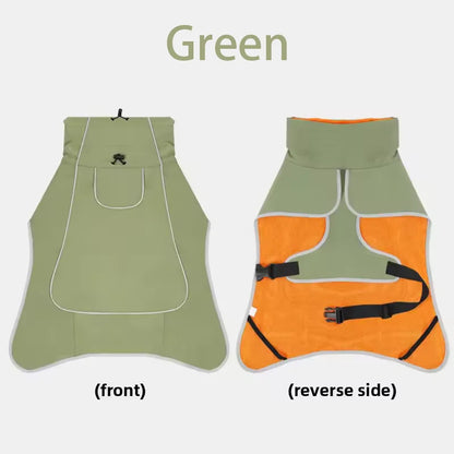 the HYDROHOUND WEATHER GUARD - Large Dog Pet Windbreaker, Dog Raincoat, Pet Storm Coat, Waterproof/Outdoor, Pet Outdoor Waterproof Clothes, Pets Raincoat Accessories