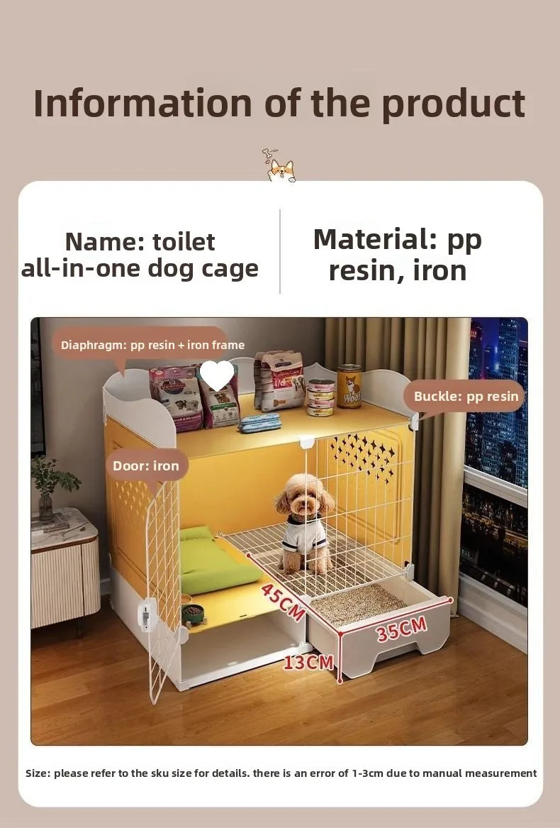 Kennel Luxury Large Space With Villa Dog Cage Small Dog Separation