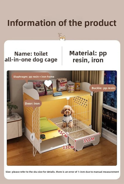 Kennel Luxury Large Space With Villa Dog Cage Small Dog Separation