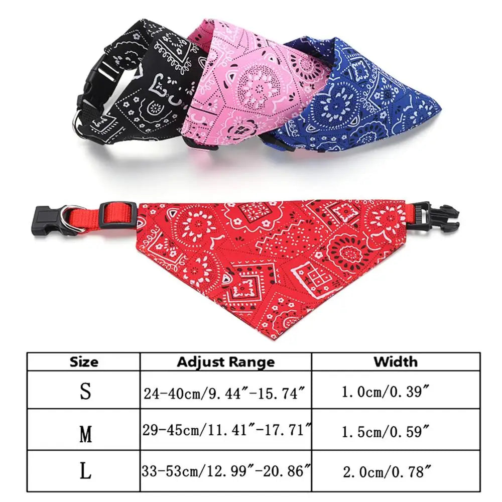 Adjustable Pet Puppy Cat Scarf For Cat Small Medium Large Dogs Bandana Collar Birthday Party Dress Up Pet Accessories