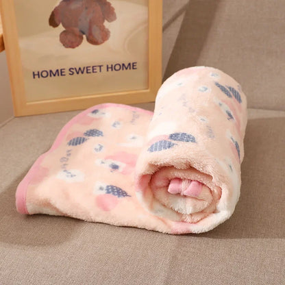 Winter Warm Pet Blanket Soft Fluffy Dog Blanket Comfortable Breathable Cat Sleeping Blanket Good Sleeping Sheet Pad Pet Supplies