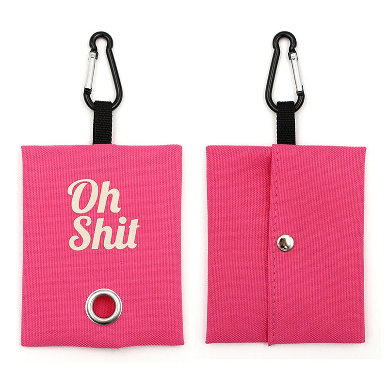 the FUNNY POOP BAG - Pet Supplies, Canvas Garbage Bags Poop Bag Dispenser, Portable Dog Poop Waste Bag Holder, Outdoor Puppy/Cat Pick Up Organizer