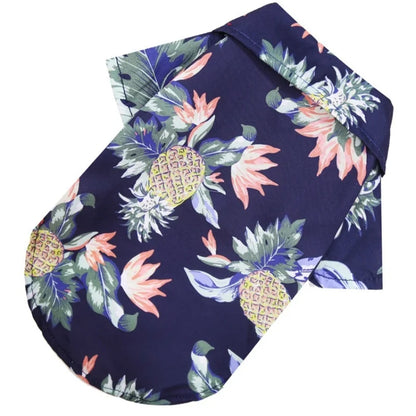 Summer Pet Dog Clothes Cool Beach Hawaiian Style Dog Cat Shirt Breathable Dog T-Shirts Chihuahua Dog Costumes Pet Puppy Clothing