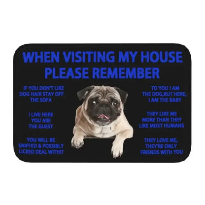 Beagle Dog Doormat Non-Slip Kitchen Bath Mat Living Room Door Floor Entrance Carpet Rug