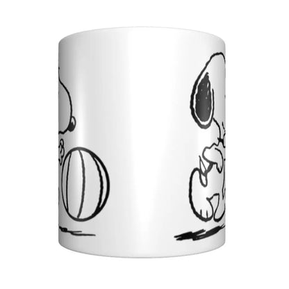 Manga Snoopy Woodstock Cartoon Dog Coffee Mug DIY Customized Ceramic Tea Milk Mug