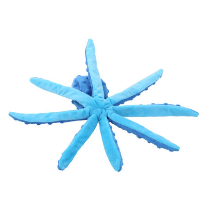 the SEASQUEAK SHELL TOY - Pet Plush Toy, Cat/Dog Voice Octopus Shell Puzzle Toy, Bite Resistant Interactive Pet Dog Teeth Cleaning Chew Toy, Pet Supplies