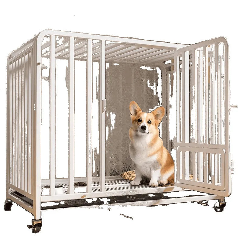 Dog cage Large medium small dog bold indoor separation with toilet Corgi Teddy Golden Retriever Pet Villa