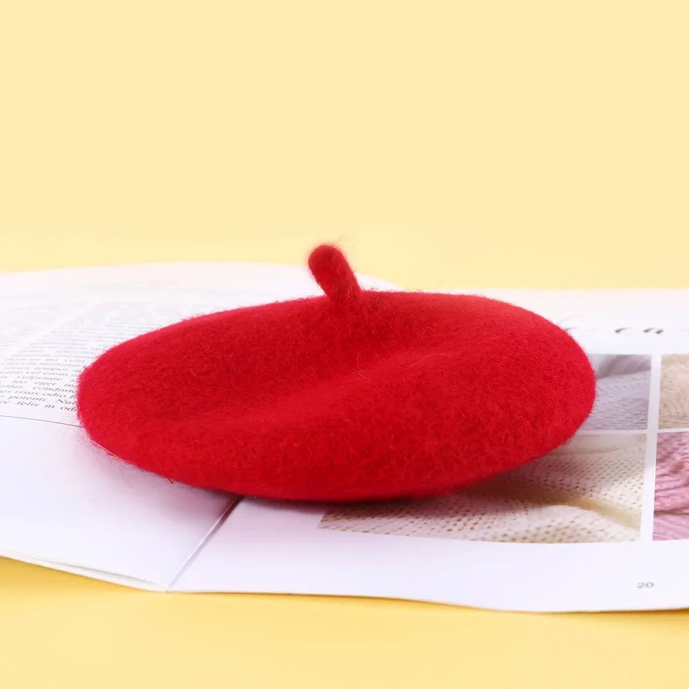 the DOGGY BERET - Wool Puppy Beret, Adjustable Pet Hat for Cats & Small Dogs, Cute Beret Style Headwear for Kitten and Puppies, Comfortable Pet Fashion Accessories