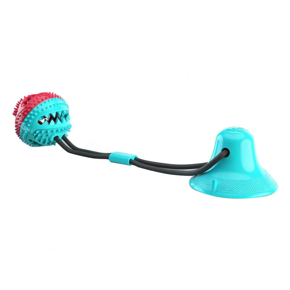 Dog Chew Toys for Aggressive Chewers Interactive Dog Suction Cup Toy Teething Rope Toy Dog Puzzle Treat Food Dispensing Ball Toy