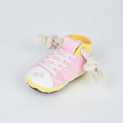 1PC Soft Bite-Resistant Dog Toy Sneakers Molar Toy Shoes Model Dog Love Bite Hiding Food Toys