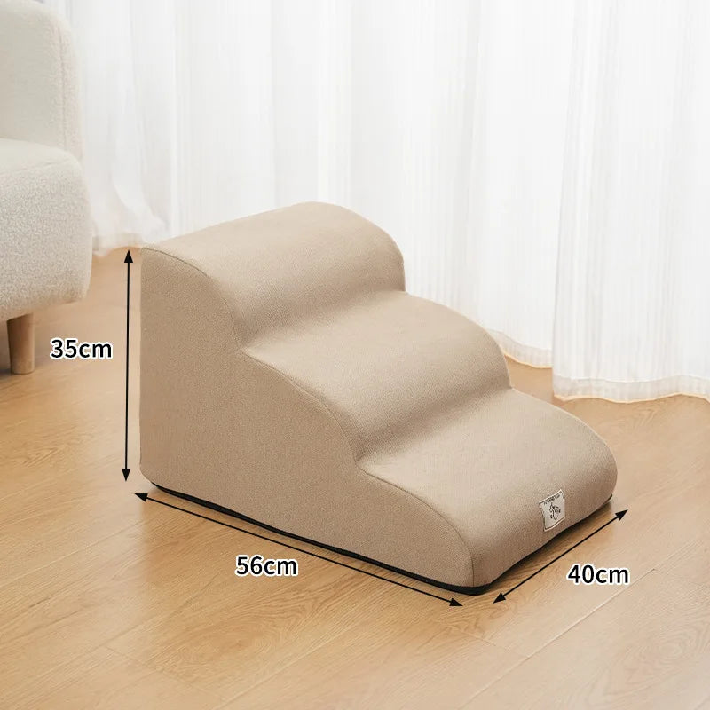 the DOGGY STAIRCASE - Non-Slip Pet Dog/Cat Ramp, Ladder Memory Foam Sponge, Older Dogs Sofa Removable and Washable Training Pet Ramp Stairs, Pet Supplies