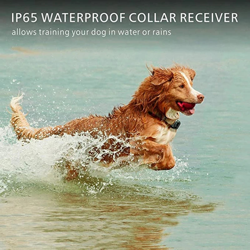 the POWERPET COMMAND PRO - VIP Electric Dog Training Collar, Waterproof Dog Bark Collar, Pet with Remote Control Rechargeable Anti-Barking Device Equipment