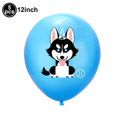 Dog Puppy Theme Party Tableware Color Paw Print Paper Cups Plates Banner 1st-3th Dog Birthday Party Baby Shower Decor