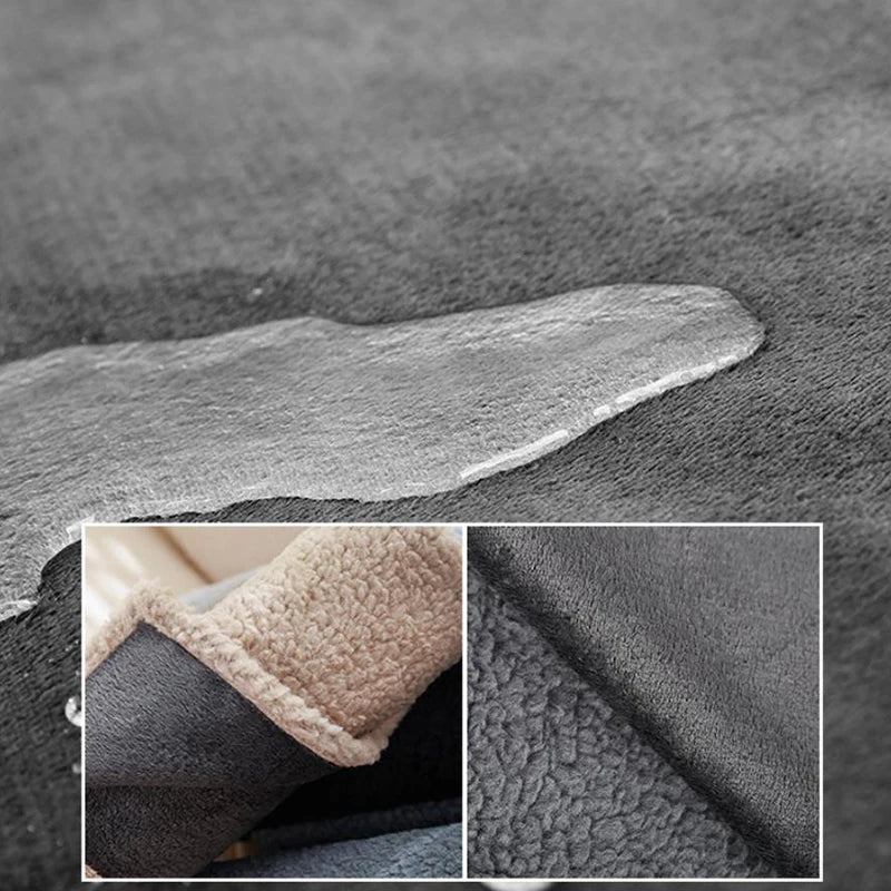 Waterproof Soft Pet Blanket Liquid Pee Proof Dog Blanket for Sofa Bed Couch, Reversible Sherpa Fleece Furniture Protector Cover