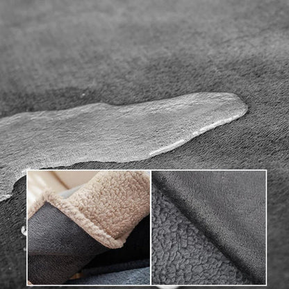 Waterproof Soft Pet Blanket Liquid Pee Proof Dog Blanket for Sofa Bed Couch, Reversible Sherpa Fleece Furniture Protector Cover