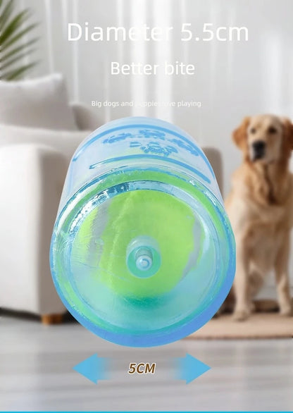 the BOTTLEBOUNCE PLAY BALL - Dog Toy Bottle Sound Chew Ball, Pet Toys Interactive Ball for Big Dog/Small, Dog Pet Training Tennis Bottle, Pet Supplies
