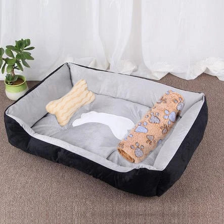 Autumn And Winter Warm Pet Dog Cat Universal Beds Soft Cushion Couch Bed for for Small Medium Dog Plush Cozy Puppy Nest Mat Pad