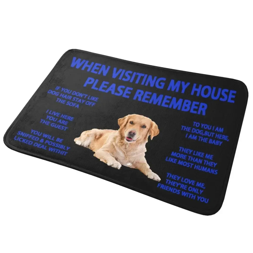 Beagle Dog Doormat Non-Slip Kitchen Bath Mat Living Room Door Floor Entrance Carpet Rug