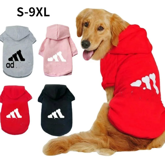 Dog Clothes Adidog Dog Hoodies Autumn Winter Warm Coat for Small Large Dogs Jacket Sweater Puppy French Bulldog Clothing