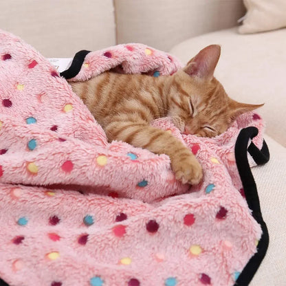 Soft Fluffy High Quality Pet Blanket Cute Cartoon Pattern Pet Mat Warm And Comfortable Blanket For Cat Dogs Mat Cover Pet Suppli