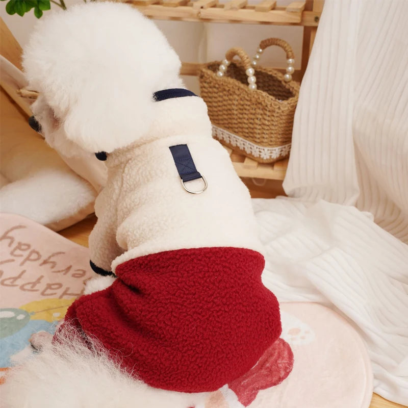 Fleece Pet Dog Clothes Winter Costume Cat Dog Jumpsuit Bodysuit For Small Dogs Chihuahua York Puppy Cat Pajamas Overalls Suit XL