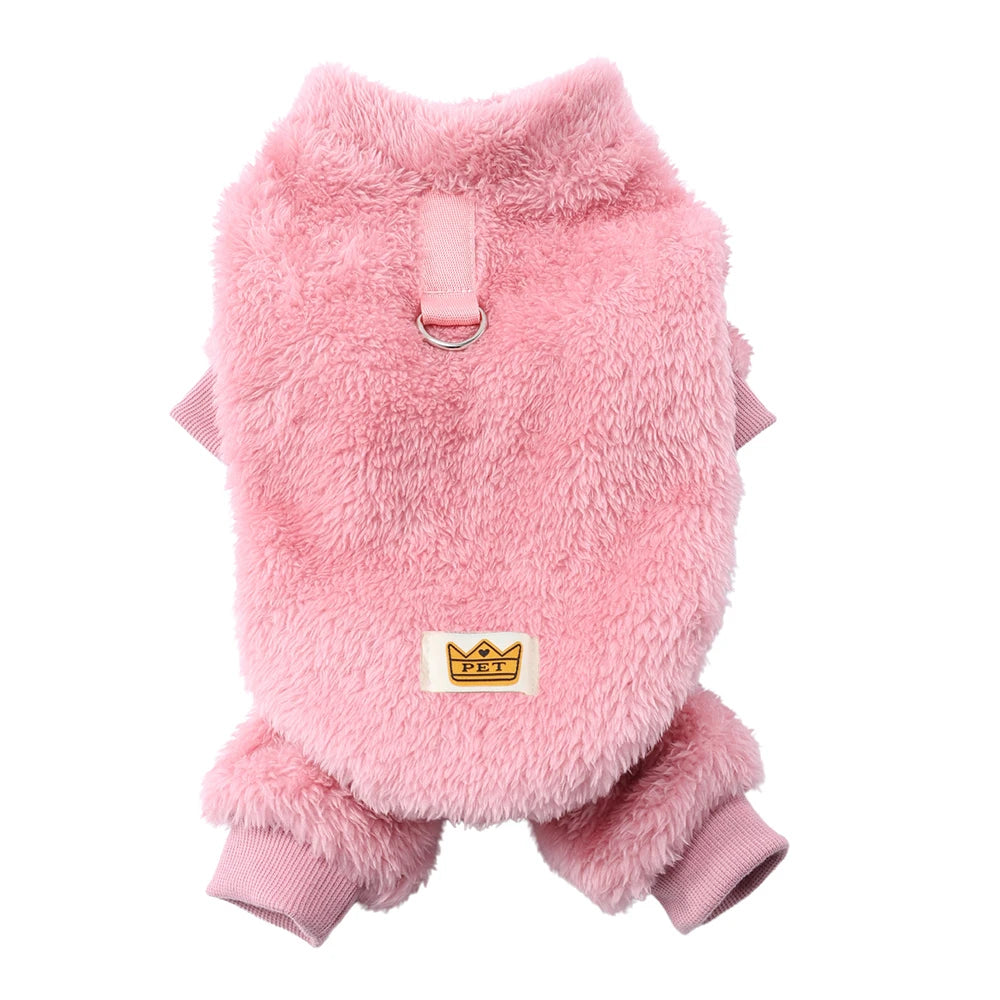 Pet Dog Jumpsuit Cozy Dog Clothes For Small Medium Dogs Cats Autumn Winter Puppy Soft Costumes Chihuahua French Bulldog Clothing