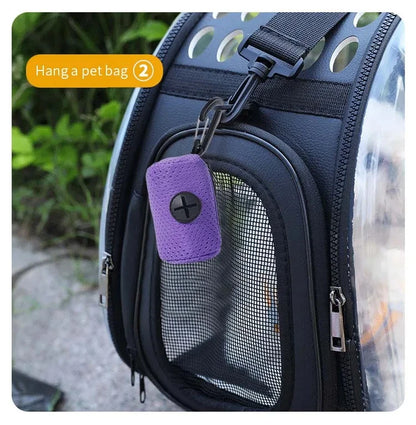 the WALK-READY DOG WASTE BAG DISPENSER - Dog Poop Bag Dispenser, Hanging Able Dog Waste Bag Holder, Bags Dispenser for Dogs, Walking Garbage Bags Dispensers, Pet Supplies