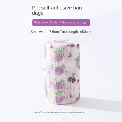 Disposable Dog Foot Covers Durable Anti-dirty Breathable Pet Self-adhesive Bandage Pet Go Out Foot Wrap