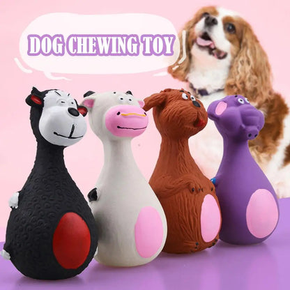 Latex Dog Toys Sound Squeaky Elephant/Cow Animal Dog Chew Toy Pet Puppy Toys Gift For Cute Dogs Bite Resistant Dog Accessories
