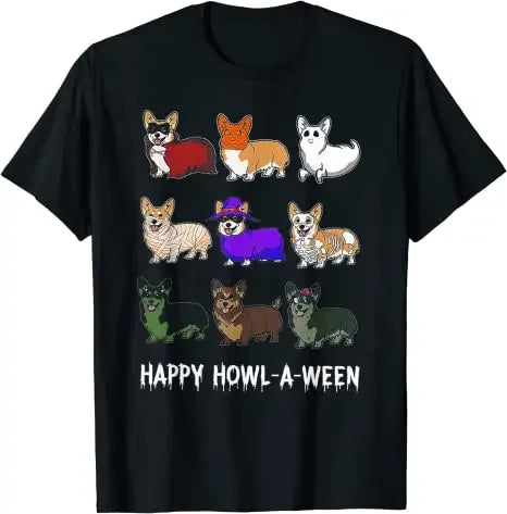 the HAPPY CORGI - Corgi in Pocket Funny Crazy Dog Lover Gift T-Shirt, Kawaii Ramen Cute Anime Dog-Corgi Japanese Noodles Dark Tees Halloween Costume