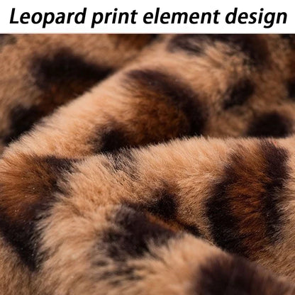 Winter Warm Dogs Coat Leopard Print Small Breed Dogs Clothes Fancy Luxury Coats Puppy Female Schnauzer Pet Clothing Supplies