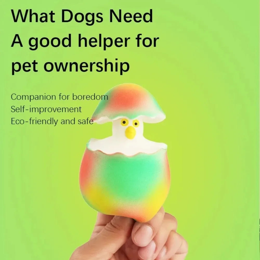 Dog Latex Toys Interactive Games Stretchable Dragon Eggs Teething Playing Easy Clean Squeeze Transform Sound Toys Pet Supplies