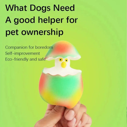 Dog Latex Toys Interactive Games Stretchable Dragon Eggs Teething Playing Easy Clean Squeeze Transform Sound Toys Pet Supplies