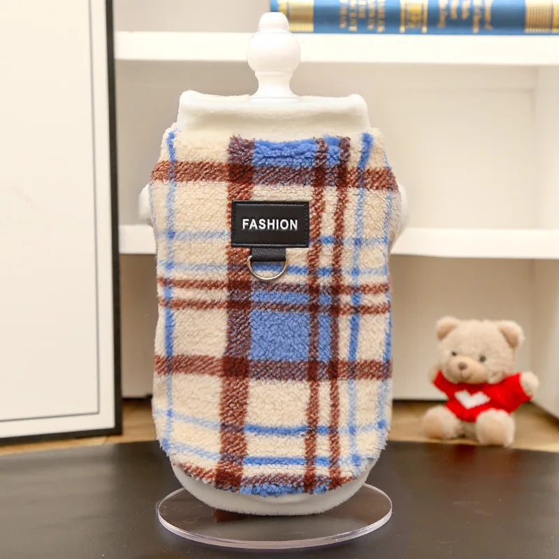 the PLAID DOG - XS-8XL Dog Clothes Winter Warm, Big Dog Coat, Puppy Clothing Fleece Vest for Small/Medium/Large Dogs, Golden Retriever Costume