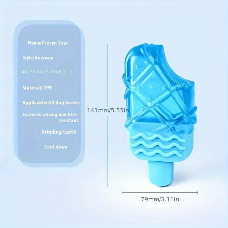 Summer Cool Dog Ice Stick Cooling Pet Supplies Water Injection Frozen Popsicle Dog Teething Toy Set