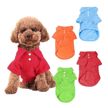 the CANDYPAW COOL TEE - Summer Pet Vest, 6 Candy Color Shirts, Puppy Breathable Solid Polo-Shirts, Chihuahua/Yorkie Fashion Vests, Dog Costume, Pet Clothing