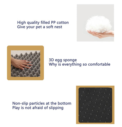 Full Filling Medium Dog Bed Half Surround Large Dog Sofa Soft Square Cat Bed Kennel Plush Puppy Nest House Accessories