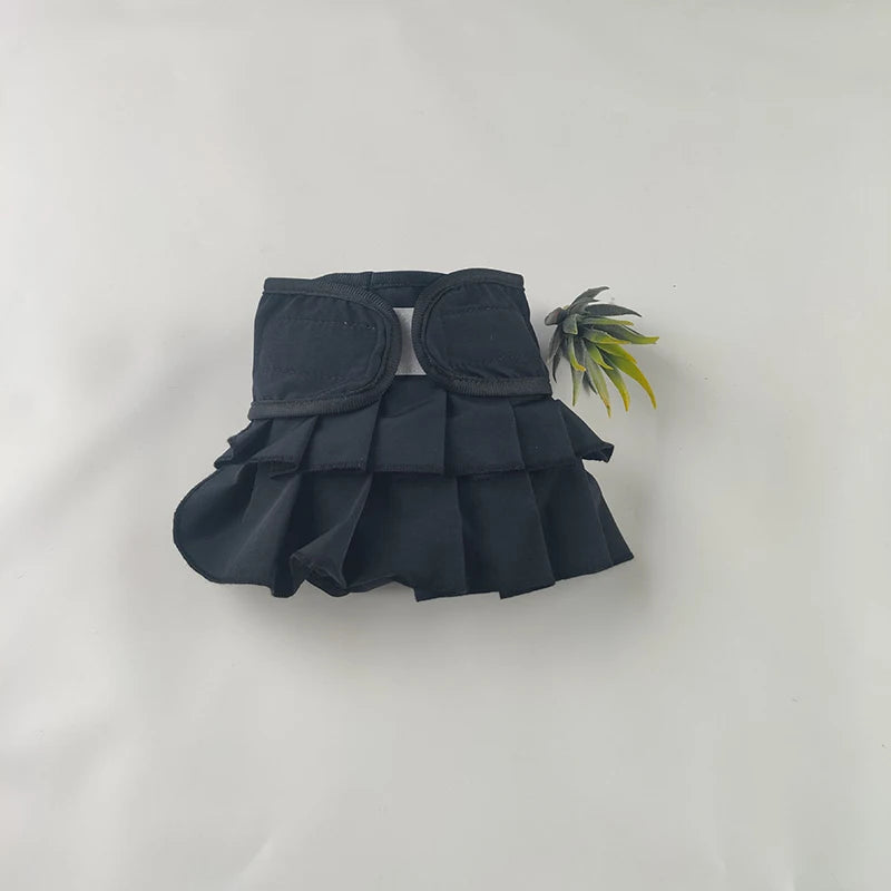 Female Dog Skirt Edge Physiological Pants Washable And Reusable Anti-Harassment Pet Dog Diaper Pants