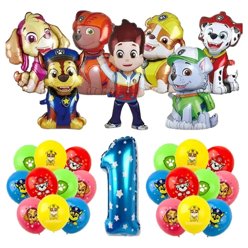 Paw Patrol Birthday Decoration Skye Birthday Decorations Set Balloons Backdrop Plates Cups Paw Patrol Birthday Party Favors Gift