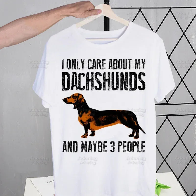 the DACHSHUND DOG CLUB - Anatomy Dachshund Dog - I Do What I Want T-Shirt, Men Retro Washed Tops Tees, Harajuku T-Shirt Streetwear Hip Hop Male T-Shirts