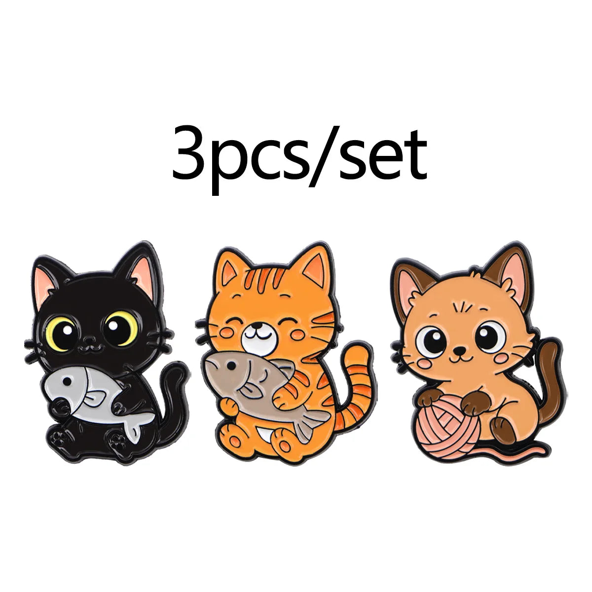 Cute Animals Dogs Cats Enamel Pins Cartoon Frogs Brooch Lapel Pin Badge on Backpack Clothing Accessories Fashion Jewelry Gifts