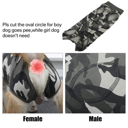 Recovery Suit for Dogs and Cats After Surgery Surgical Shirt for Female Male Pets Cone E-Collar Alternative Vest Prevent Licking