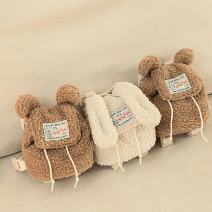 Ins Pet Dog Pet Outdoor Pets Plush Backpacks Backpack Snack Bags Teddy Decorations Dog Accessories for Small Dogs Dog Poop Bag