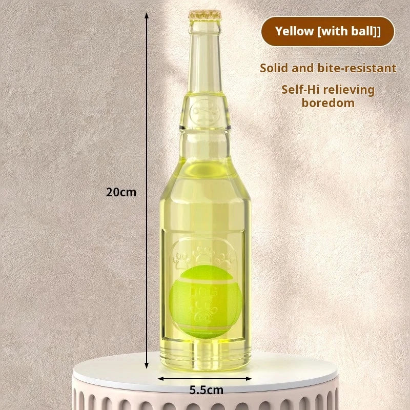 the BOTTLEBOUNCE PLAY BALL - Dog Toy Bottle Sound Chew Ball, Pet Toys Interactive Ball for Big Dog/Small, Dog Pet Training Tennis Bottle, Pet Supplies