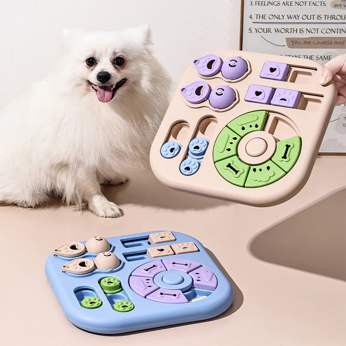 1 PC Interactive Puzzle Food Hiding Toy - Anti-choking Slow Feeder for Puppies and Adult Dogs, Multi-Function Food Dispenser