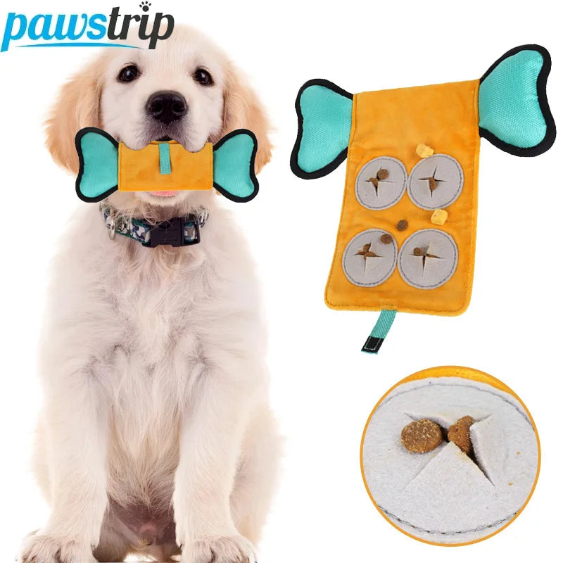 Plush Pet Dog Sniffing Toys Interactive Dog Squeaky Toy Bite-Resistant Pet Chew Toy for Small Medium Large Dogs Pet Supplies